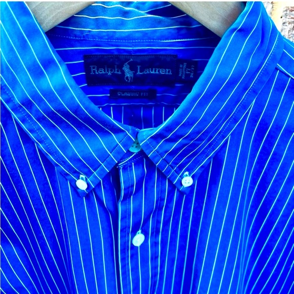 Polo by Ralph Lauren Blue Casual Button Down Shirt - Picture 3 of 11